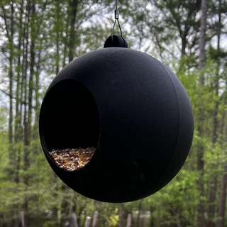 simple hanging bird feeder birdfeeder outdoor yard 3d print model - Mito3D