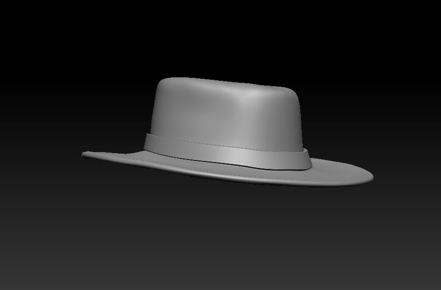 einfach Hut Cowboy Sonne 3D print model - Mito3D