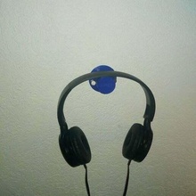 simple headphones holder headphone hook 3d_printing 3d print model - Mito3D