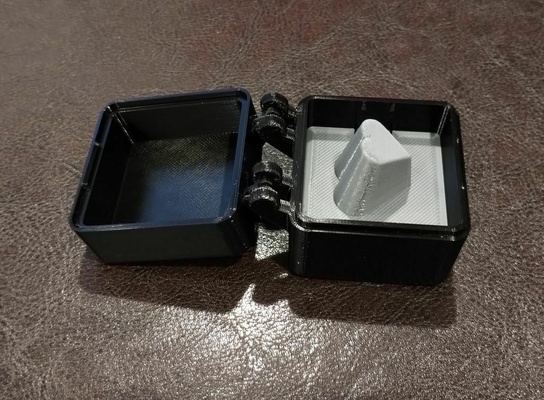 simple heart ring box jewelry jewel 3d print model - Mito3D