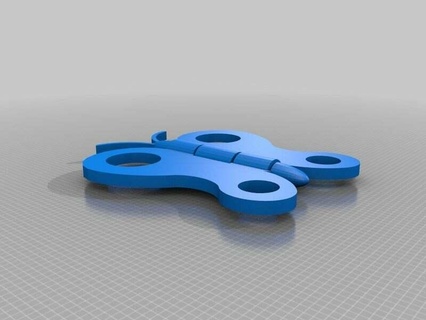 simple hinged butterfly mechanical toys 3d print model - Mito3D
