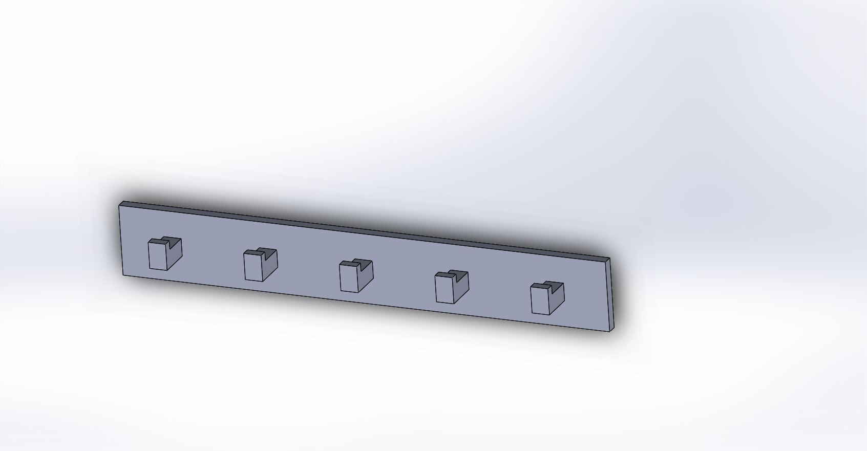 simple key holder hook hanger decor 3D print model - Mito3D
