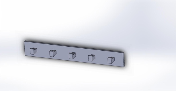 simple key holder key hook key holder key hanger decor  3d print model - Mito3D