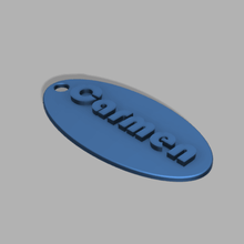 simple llavero personalizables la joyería llaveros personalizable 3d print model - Mito3D