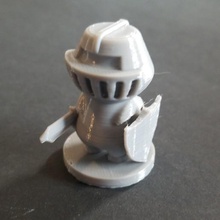 simple knight game d&d miniatures tabletop 3d print model - Mito3D