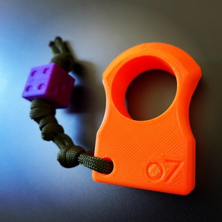 simple knuck edc collectable accessories wearable 3d print model - Mito3D
