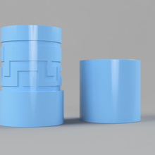 simple labyrinth canister game puzzles puzzle present fusion 360 fusion360 case autodesk 3d print model - Mito3D