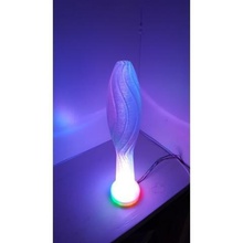 simple led base lamp shades tool lampshade led-lamp holder light mount spiral vase mode 3d print model - Mito3D