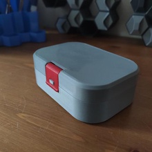 simple caja de la cerradura gadget regalo presente útil casa decoración mantener bisagra mecánica cuadro 3d print model - Mito3D
