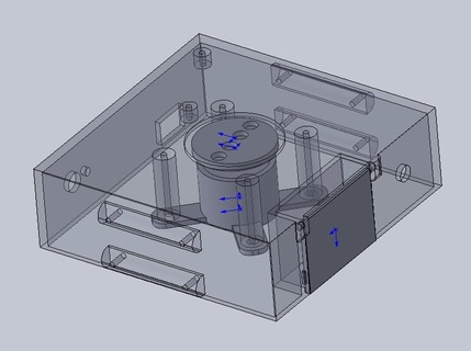 semplice magnetico mixer cd rom motore utensili giocattolo 3d print model - Mito3D