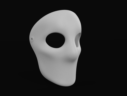 Facile masque mode mascarade masques Halloween anonyme accès cosplay 3d print model - Mito3D