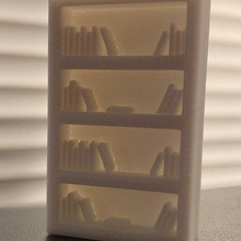 simples mini d&d de altura bookshelf jogo brinquedo acessórios impressão rápida fácil terreno calabouço masmorras e dragões dnd prop em miniatura 3d print model - Mito3D