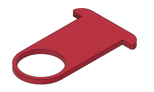 einfach molle Karabinerhaken Schleife Schlüsselanhänger 3d print model - Mito3D