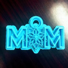 simple mother's day print art special sday 039 mother& keychain gift 3d print model - Mito3D