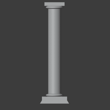 simple palace column pillar arabian desert wealthy rich marble medieval fantasy games gaming rpg rpgs d&d ad&d dungeons & dragons 32mm 28mm scatter role playing 3d print model - Mito3D