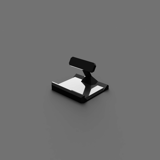 simple phone dock gadget mobile stand 3D print model - Mito3D