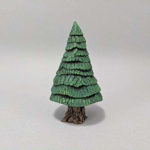 semplice albero di pino gioco giocattoli accessori warhammer wargame da tavolo scatter terreno rpg ruolo pathfinder dungeons dragons dnd l'albero natale 40k 28mm 3D print model - Mito3D