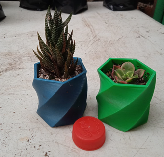 simple plant pot Home succulent 3d print model - Mito3D