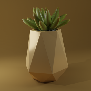 Facile plante pot cube Accueil maison vase tasse panier fleur table 3d print model - Mito3D
