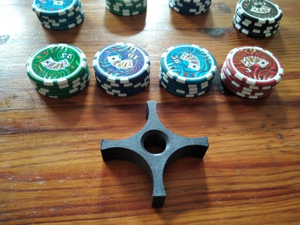 simple poker chip stacker chips 3d print model - Mito3D