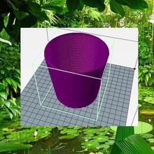 simple pot drainage home flower post fast flowerpot lawn garden 3d print model - Mito3D
