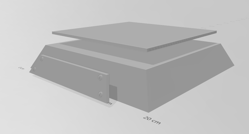 semplice presentazione base supporto 3d 3D print model - Mito3D