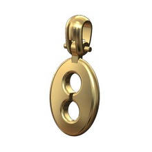 sencillo frailecillo cadena fianza 3d impresión modelo joyería joya soplo enlace gucci costoso oro imprimible Moda plata lujo colgante pendiente collar oval 3d print model - Mito3D