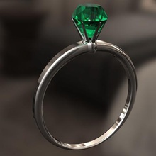 semplice anello gioielli donne regalo diamante jewerly impegnarsi 3d print model - Mito3D
