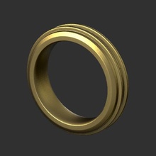 simple ring jewelry 3d art 3d print model - Mito3D