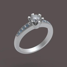 simple ring jewelry 3d print model - Mito3D