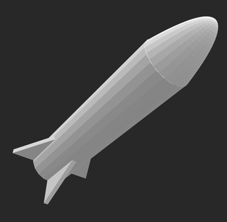 einfach rocket Platz xyz Rakete 3d print model - Mito3D