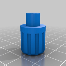 simple rotary knob home replacement parts part potentiometer amplifier 3d print model - Mito3D