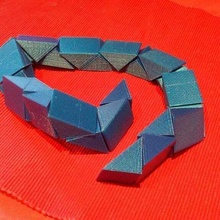 einfach rubik Twist Schlange Stil Puzzle Rätsel 3d print model - Mito3D