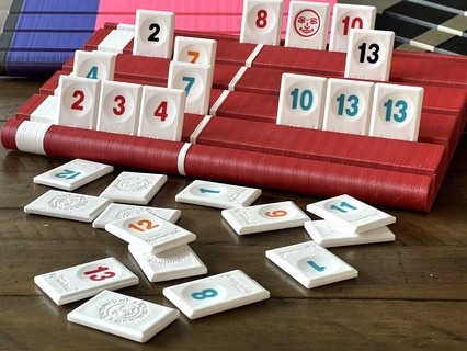sencillo rummikub estante juguete juego accesorios 3d print model - Mito3D
