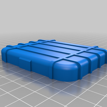 simple sci-fi themed container box 3d print model - Mito3D