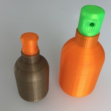 simple screw top container various 3d print model - Mito3D