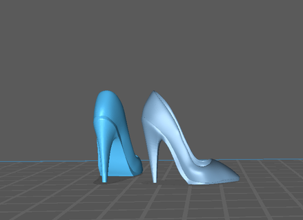 simple shoes monster high 3d print model - Mito3D