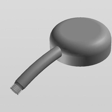 simple shower head home 3d print model - Mito3D
