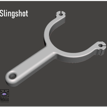 simple slingshot pouch flex 3d print model - Mito3D