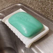 einfach Seife Tablett Abtropffläche Wasser ablassen reinigen Sparer Küche Zuhause Haus 3d print model - Mito3D