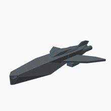 simple spaceship 2 game toy space 3d print model - Mito3D
