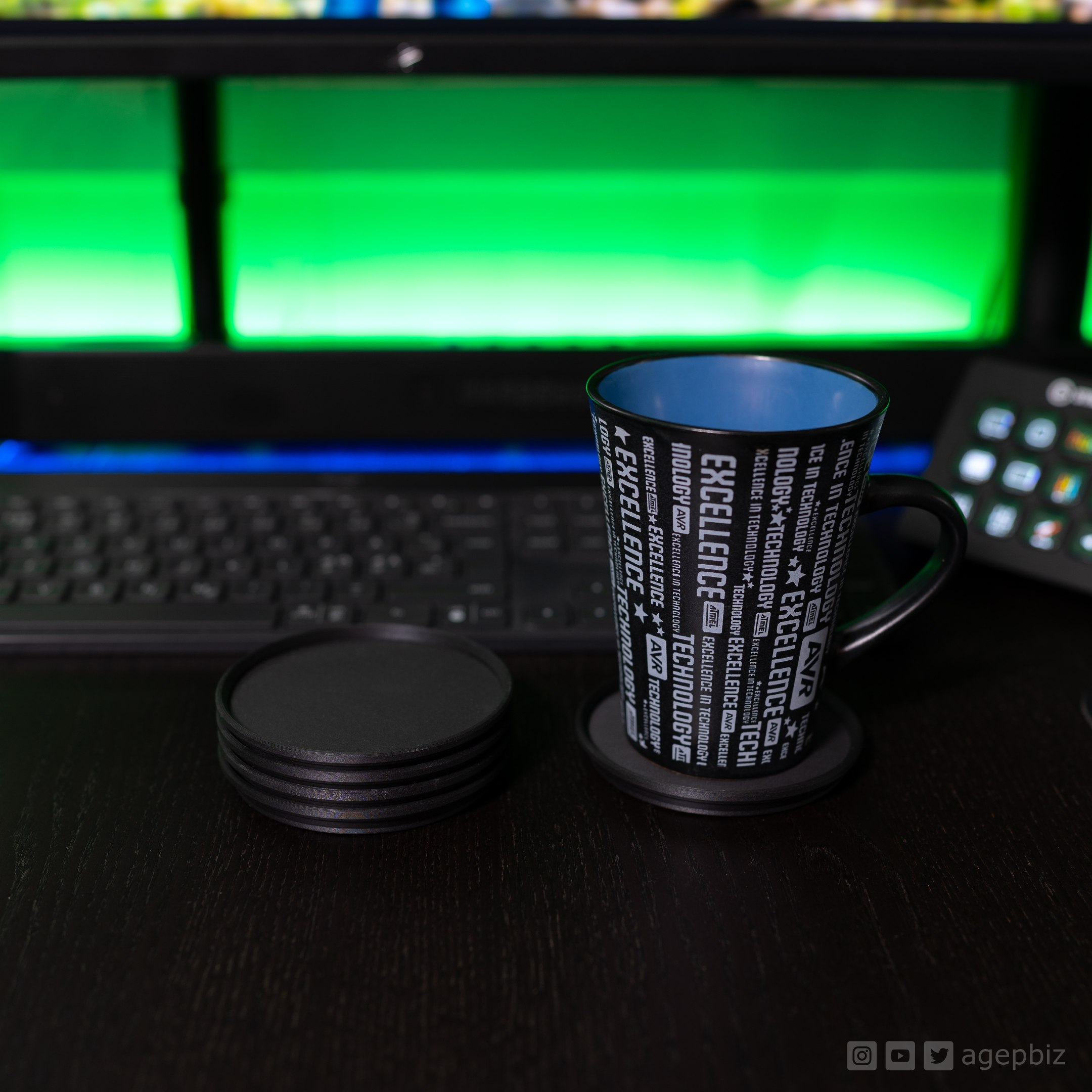 simple stackable coaster drinkcoaster 3D print model - Mito3D