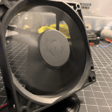 basit standı pc fan aracı elektronik lehim duman çıkarıcı 12 V 3d print model - Mito3D