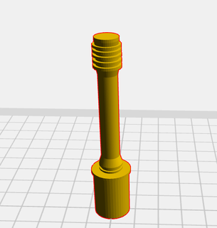 Facile bâton grenade 3d print model - Mito3D