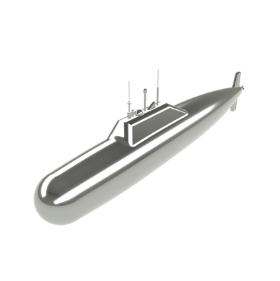 simple submarine game 3d print model - Mito3D