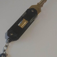 simples suíço titular da chave jóias chaveiros 3d print model - Mito3D
