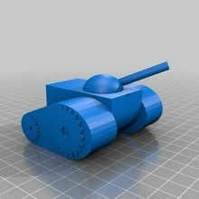 simple tank toy fun kids 3d print model - Mito3D