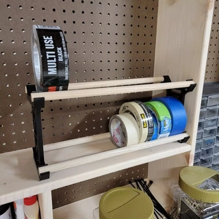 simple tape holder Tools garage organization storage shop 3d print model - Mito3D