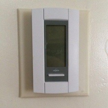 simples termostato de parede cortar as placas a casa do agregado familiar tampa da outlet tomada elétrica placa cobertura 3d print model - Mito3D