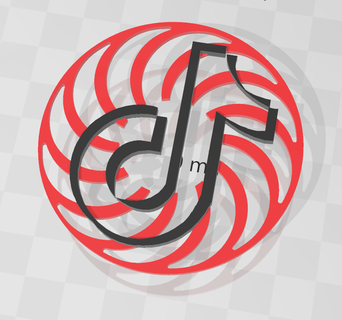 simple tik tok logo tik tok logo music  3d print model - Mito3D